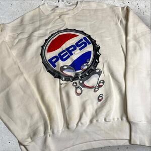 Apparel America Pepsi Sweatshirt White Size M